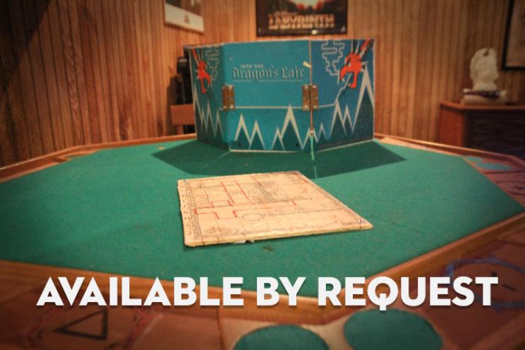 Our Game Night escape room features lots of shoutouts to tabletop RPGs.